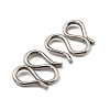 304 Stainless Steel S-Hook Clasps STAS-G310-13P-2