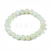 Natural New Jade Beaded Stretch Bracelets BJEW-Q692-44-8mm-2