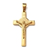 304 Stainless Steel Religion Jesus Cross Pendants STAS-F323-12G-1