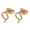 304 Stainless Steel Stud Earring Findings SA-CBA22DE-05G-02-1