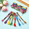 6Bundles Polyester Embroidery Floss OCOR-YW0001-25B-4