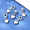 Valentine Day Gift Ideas for Men Alloy European Dangle Charms PALLOY-JF00001-28-3