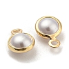 ABS Plastic Imitation Pearl Charms FIND-C039-02B-2