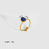 Oval Natural Lapis Lazuli Ring AR1552-1-1