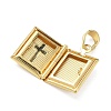 Brass Locket Pendants KK-CBAD360-15G-01-2
