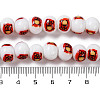 Printing Glass Beads for Necklaces Bracelets Making GLAA-B020-02A-03-5