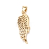 Brass Micro Pave Cubic Zirconia Pendants KK-A161-19G-2