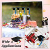 EVA Doctoral Cap Cake Toppers DIY-WH0816-571A-4