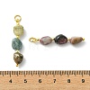 Natural Multicolor Tourmaline Pendants PALLOY-JF05499-3
