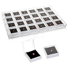 24-Grid Transparent Acrylic Loose Diamond Package Organizer Boxes CON-WH0085-207B-1