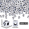 1000Pcs Craft Style Acrylic Beads MACR-PA0001-77-2