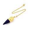 Natural & Synthetic Mixed Gemstone Cone Dowsing Pendulums G-T142-40-2