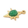 Dyed Synthetic Gemstone Pendants STAS-R162-05G-03-2
