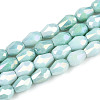 Anti-Tarnish Electroplate Glass Beads Strands GLAA-T025-13A-03-1