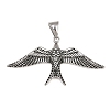 304 Stainless Steel Big Pendants STAS-C164-04AS-1