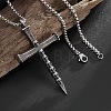 Halloween Alloy Skull Cross Pendant Necklaces for Men WG7ADC0-01-2