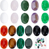 20Pcs 10 Style Natural & Synthetic Mixed Gemstone Cabochons Kit G-SC0002-32-1