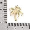 Brass Micro Pave Clear Cubic Zirconia Pendants CU-L001-12G-01-3