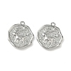 Christmas Brass Micro Pave Clear Cubic Zirconia Pendants KK-A280-03B-P-1