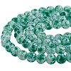 2 Strands Spray Painted Glass Beads Strands GLAA-SZ0001-40E-4