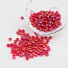 6/0 Transparent Rainbow Colours Round Glass Seed Beads X-SEED-A007-4mm-165-1