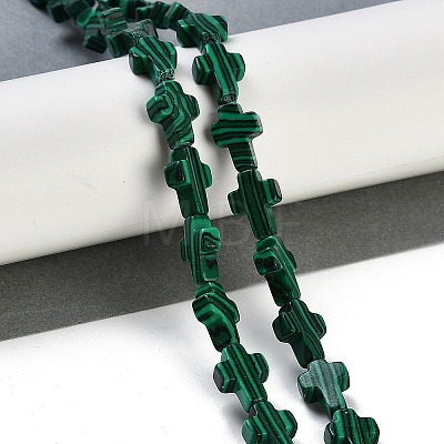 Synthetic Malachite Beads Strands G-I369-A12-01-1