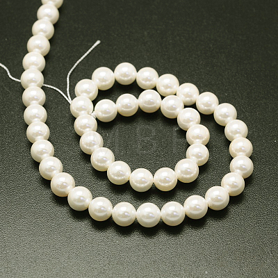 Shell Pearl Beads Strands BSHE-E008-14mm-12-1