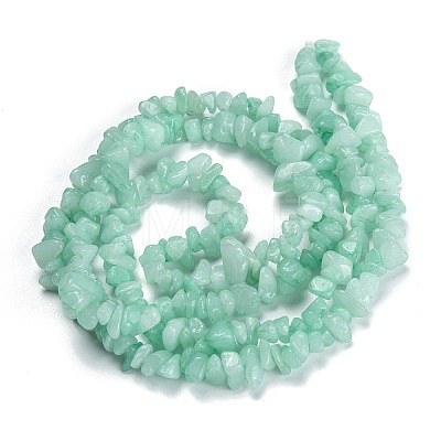 Dyed Natural Amazonite Beads Strands X-G-F703-08-1