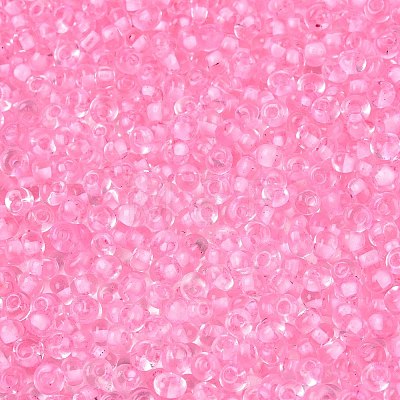 6/0 Inside Colours Transparent Glass Seed Beads SEED-T007-07G-1