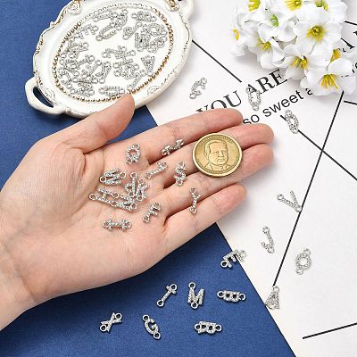 26Pcs 26 Styles Alloy Crystal Rhinestone Connector Charms FIND-CJZ0001-001P-1