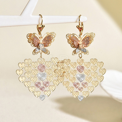 Brass Hollow Hoop Earrings XQ6023-2-1
