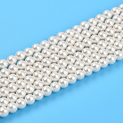 Baking Painted Pearlized Glass Pearl Bead Strands HY-N002-3mm-A11-1