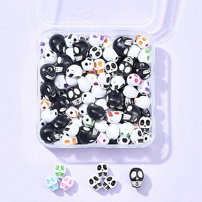 130Pcs 3 Styles Craft Style Acrylic Beads OACR-FS0001-69-1