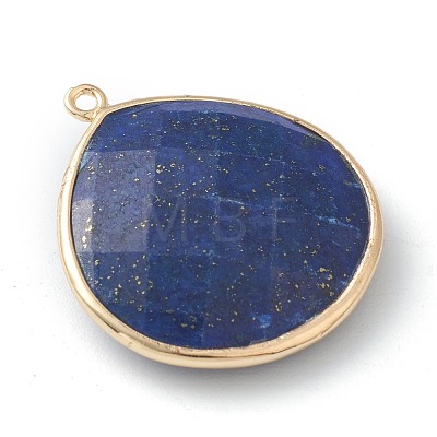 Natural Lapis Lazuli Pendants G-B009-07G-C-1