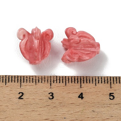 Synthetic Coral Carved Beads BSHE-P034-01C-1