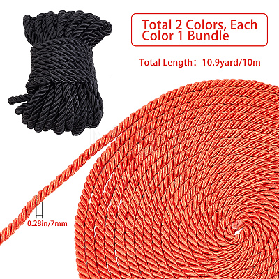 Gorgecraft 2 Bundles 2 Colors Polyester Thread OCOR-GF0001-36C-1