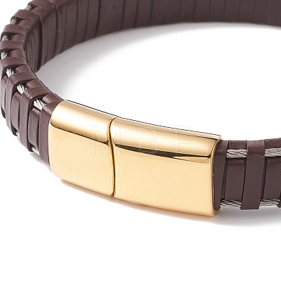 Leather Cord Bracelets BJEW-E352-11D-G-1