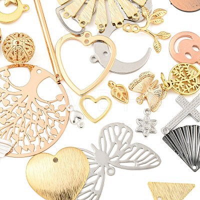 Brass DIY Jewerly Making Findings Kits KK-XCP0001-76-1