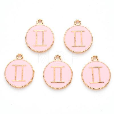 Alloy Enamel Pendants X-ENAM-S124-01A-09I-1