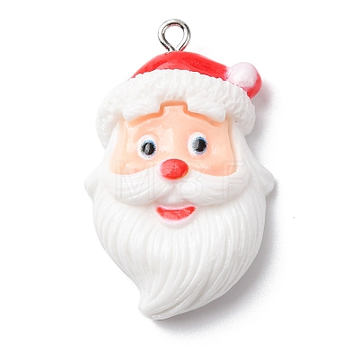 Christmas Opaque Resin Pendants LS-RESI-A049-05B-1