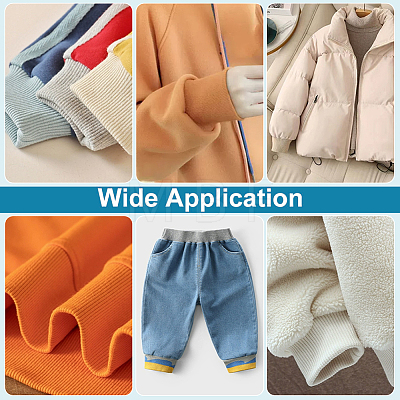 Cotton Strechy Kintted Rib Fabric DIY-WH0002-69B-1