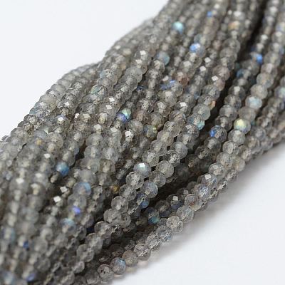 Natural Labradorite Bead Strands G-P271-3mm-07-1