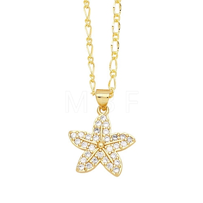 Brass Micro Pave Cubic Zirconia Pendant Necklaces PW-WG13899-01-1