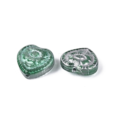 Baking Paint Transparent Glass Beads DGLA-N018-26C-1