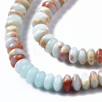 Synthetic Aqua Terra Jasper Beads Strands X-G-S366-102A-1