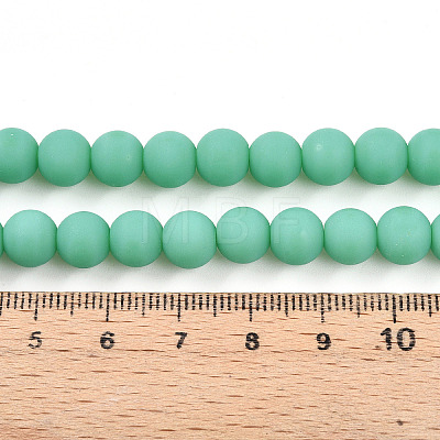 Opaque Glass Beads Strands GLAA-T032-P8mm-MD12-1