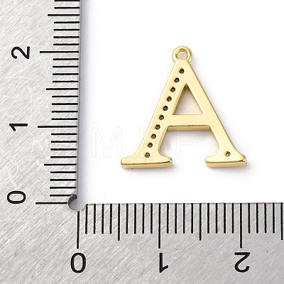 Rack Plating Brass Micro Pave Cubic Zirconia Pendant KK-H449-76G-19-1