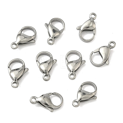Tarnish Resistant 304 Stainless Steel Lobster Claw Clasps LS-STAS-G035-G-1