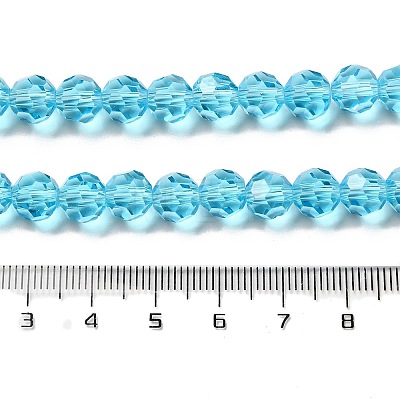 Transparent Glass Beads EGLA-A035-T8mm-D08-1
