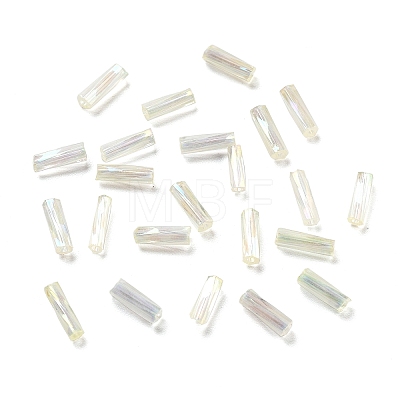 10G Ceylon Glass Twist Bugle Beads SEED-L012-01B-1